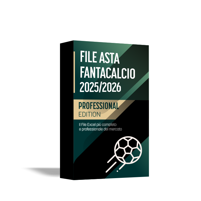 File Asta Fantacalcio excel 2025/2026 - Professional Edition