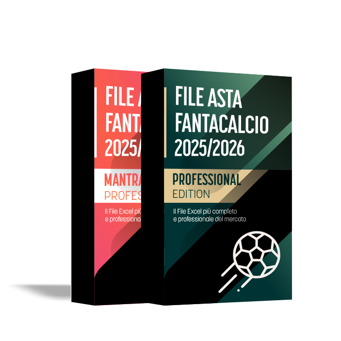 Bundle Professional File Asta Fantacalcio excel 2025/2026 - Mantra + Classic